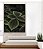 Quadro Vertical Pilea Planta da Amizade Folhas Verdes Natureza Canvas Moldura - Imagem 3