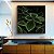 Quadro Quadrado Pilea Planta da Amizade Folhas Verdes Natureza Canvas Moldura - Imagem 1