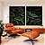 Duo de Quadros Pilea Planta da Amizade Folhas Verdes Natureza Canvas Moldura - Imagem 1