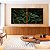 Duo de Quadros Quadrados Pilea Planta da Amizade Folhas Verdes Natureza Canvas Moldura - Imagem 1