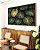 Quadro Horizontal Costela de Adão Verde Dourado Natureza Canvas Moldura - Imagem 3