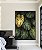 Quadro Vertical Costela de Adão Verde Dourado Natureza Canvas Moldura - Imagem 2