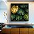 Quadro Quadrado Costela de Adão Verde Dourado Natureza Canvas Moldura - Imagem 2