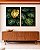 Duo de Quadros Costela de Adão Verde Dourado Natureza Canvas Moldura - Imagem 4