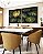 Duo de Quadros Quadrados Costela de Adão Verde Dourado Natureza Canvas Moldura - Imagem 2