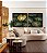 Duo de Quadros Quadrados Costela de Adão Verde Dourado Natureza Canvas Moldura - Imagem 4