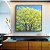 Quadro Quadrado Árvore Verde Claro Céu Azul Claro Natureza Canvas Moldura - Imagem 4