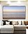 Quadro Horizontal Mar Azul Prateado Céu Lilás Praia Canvas Moldura - Imagem 3
