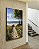 Quadro Vertical Estrada Para Praia Árvores Mar Céu Azul Canvas Moldura - Imagem 3