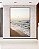 Quadro Vertical Praia Céu Claro Laranja Pássaros Mar Canvas Moldura - Imagem 4