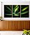 Trio de Quadros Planta Agave-Dragão Folhas Verdes Natureza Canvas Moldura - Imagem 3
