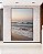 Quadro Vertical Praia de Mar Sereno e Céu Azul Laranja Canvas Moldura - Imagem 4