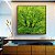 Quadro Quadrado Árvores Folhagem Verde Vibrante Natureza Canvas Moldura - Imagem 2