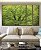Trio de Quadros Estilizados Árvores Folhagem Verde Vibrante Natureza Canvas Moldura - Imagem 5