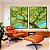 Duo de Quadros Árvore Frutífera Céu Azul Turquesa Natureza Canvas Moldura - Imagem 5