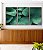 Trio de Quadros Planta Hosta Folhagem Verde Natureza Canvas Moldura - Imagem 3