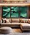 Trio de Quadros Planta Hosta Folhagem Verde Natureza Canvas Moldura - Imagem 4