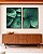 Duo de Quadros Planta Hosta Folhagem Verde Natureza Canvas Moldura - Imagem 3