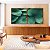 Duo de Quadros Quadrados Planta Hosta Folhagem Verde Natureza Canvas Moldura - Imagem 3