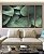 Trio de Quadros Estilizados Planta Hosta Folhagem Verde Natureza Canvas Moldura - Imagem 2