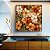 Quadro Quadrado Flores Silvestres Cores Neutras Natureza Canvas Moldura - Imagem 3