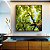 Quadro Quadrado Céu Azul Árvores Verde Intenso Natureza Canvas Moldura - Imagem 2