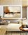 Quadro Horizontal Abstrato Marrom Cobre Creme Marfim Canvas Moldura - Imagem 5