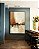 Quadro Vertical Abstrato Marrom Cobre Creme Marfim Canvas Moldura - Imagem 2