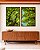 Duo de Quadros Árvores Folhas Verdes Céu Azul Limpo Natureza Canvas Moldura - Imagem 3