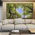 Trio de Quadros Árvores Folhagem Verde Céu Limpo Natureza Canvas Moldura - Imagem 5