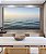 Quadro Horizontal Mar Sereno Azul e Céu Claro Natureza Canvas Moldura - Imagem 2
