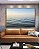 Quadro Horizontal Mar Sereno Azul e Céu Claro Natureza Canvas Moldura - Imagem 5