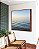 Quadro Quadrado Mar Sereno Azul e Céu Claro Natureza Canvas Moldura - Imagem 2
