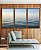 Trio de Quadros Mar Sereno Azul e Céu Claro Natureza Canvas Moldura - Imagem 5