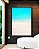 Quadro Vertical Areia Branca Praia Azul Cristalino Canvas Moldura - Imagem 2