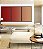 Trio de Quadros Abstrato Degradê Vermelho Laranja Pêssego Suave Canvas Moldura - Imagem 2