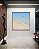 Quadro Quadrado Praia Branca Luminosa Mar Azul Claro Canvas Moldura - Imagem 2