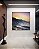 Quadro Quadrado Pôr do sol em Mar Azul Ondulado Canvas Moldura - Imagem 1