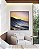 Quadro Quadrado Pôr do sol em Mar Azul Ondulado Canvas Moldura - Imagem 3