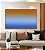 Quadro Horizontal Abstrato Degradê Laranja Azul Canvas Moldura - Imagem 3