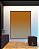 Quadro Vertical Abstrato Degradê Cinza Laranja Tangerina Canvas Moldura - Imagem 1