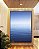 Quadro Vertical Mar Azul Profundo Céu Azul Relaxante Canvas Moldura - Imagem 3