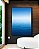 Quadro Vertical Mar Azul Profundo Céu Azul Relaxante Canvas Moldura - Imagem 4