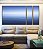 Trio de Quadros Estilizados Mar Azul Profundo Céu Azul Relaxante Canvas Moldura - Imagem 2