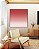 Quadro Quadrado Abstrato Degradê Rosa Claro Areia Canvas Moldura - Imagem 4