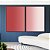Duo de Quadros Abstrato Degradê Rosa Claro Areia Canvas Moldura - Imagem 2