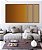 Trio de Quadros Estilizados Abstrato Degradê Areia Bronze Cobre Canvas Moldura - Imagem 5