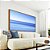 Quadro Horizontal Mar Azul Calmo Céu Claro Efeito Movimento Canvas Moldura - Imagem 4