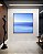 Quadro Quadrado Mar Azul Calmo Céu Claro Efeito Movimento Canvas Moldura - Imagem 4