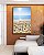Quadro Vertical Luz do Sol Praia Mar Calmo Céu Claro Canvas Moldura - Imagem 5